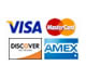 We accept all major credit cards.